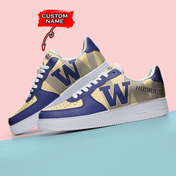 Tubopro Washington Huskies NCAA Air Low-Top Sneakers Shoes For Men And Women - Image 3