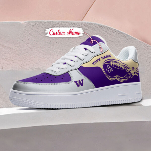 Tubopro Washington Huskies NCAA Air Low-Top Sneakers Shoes For Men And Women - Image 3