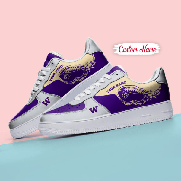 Tubopro Washington Huskies NCAA Air Low-Top Sneakers Shoes For Men And Women - Image 4