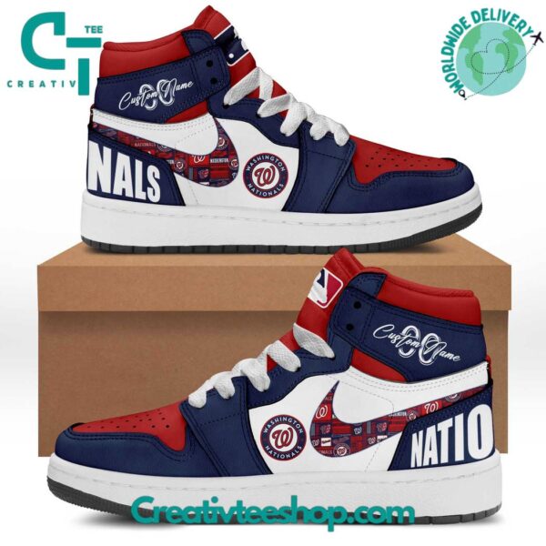 Tubopro Washington Nationals AJ1 High Sneakers Shoes For Men And Women
