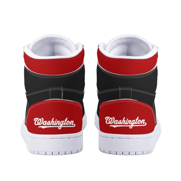 Tubopro Washington Nationals AJ1 High Sneakers Shoes For Men And Women - Image 4