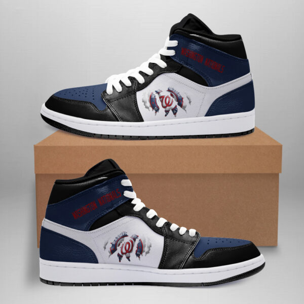 Tubopro Washington Nationals AJ1 High Sneakers Shoes For Men And Women