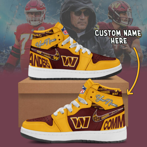Tubopro Washington Redskins AJ1 High Sneakers Shoes For Men And Women