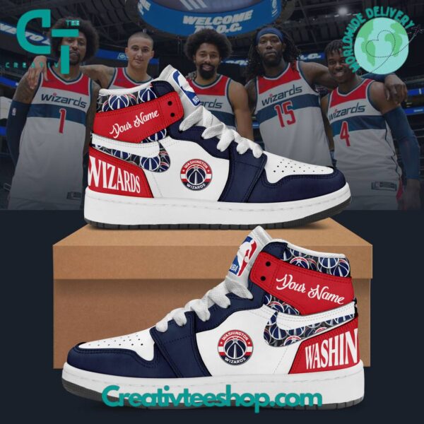 Tubopro Washington Wizards AJ1 High Sneakers Shoes For Men And Women