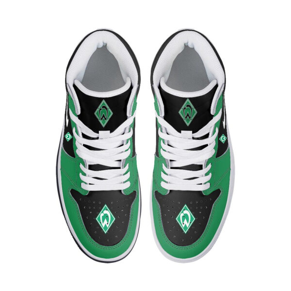 Tubopro Werder Bremen AJ1 High Sneakers Shoes For Men And Women - Image 3