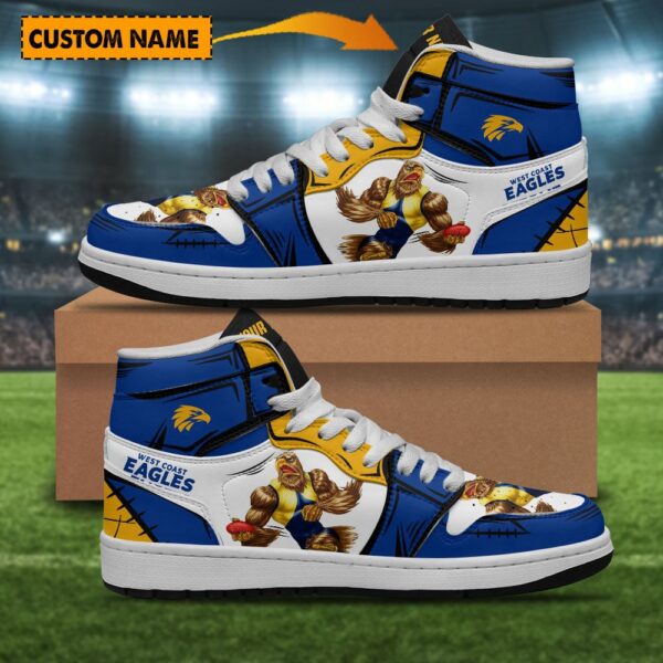 Tubopro West Coast Eagles AJ1 High Sneakers Shoes For Men And Women