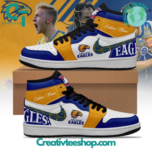 Tubopro West Coast Eagles AJ1 High Sneakers Shoes For Men And Women