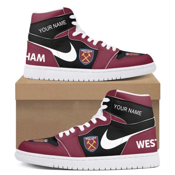 Tubopro West Ham United AJ1 High Sneakers Shoes For Men And Women - Image 2