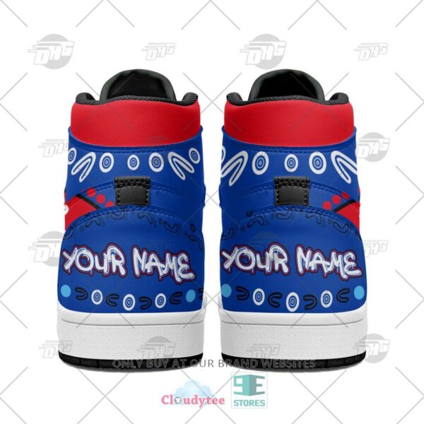Tubopro Western Bulldogs AFL AJ1 High Sneakers Shoes For Men And Women - Image 3