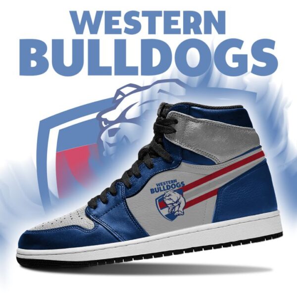 Tubopro Western Bulldogs AFL AJ1 High Sneakers Shoes For Men And Women - Image 3