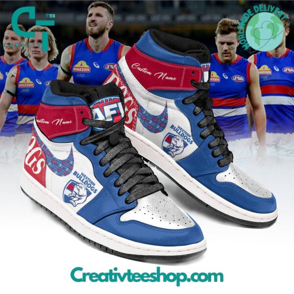 Tubopro Western Bulldogs AJ1 High Sneakers Shoes For Men And Women - Image 2