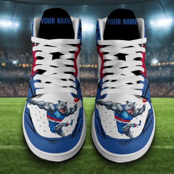Tubopro Western Bulldogs AJ1 High Sneakers Shoes For Men And Women - Image 2