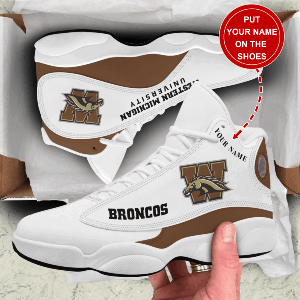 Tubopro Western Michigan Broncos AJ13 Sneakers Shoes For Men And Women