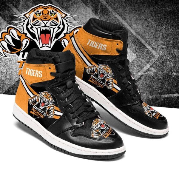 Tubopro Wests Tigers NRL AJ1 High Sneakers Shoes For Men And Women