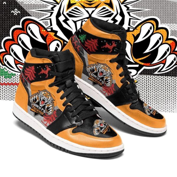 Tubopro Wests Tigers NRL AJ1 High Sneakers Shoes For Men And Women