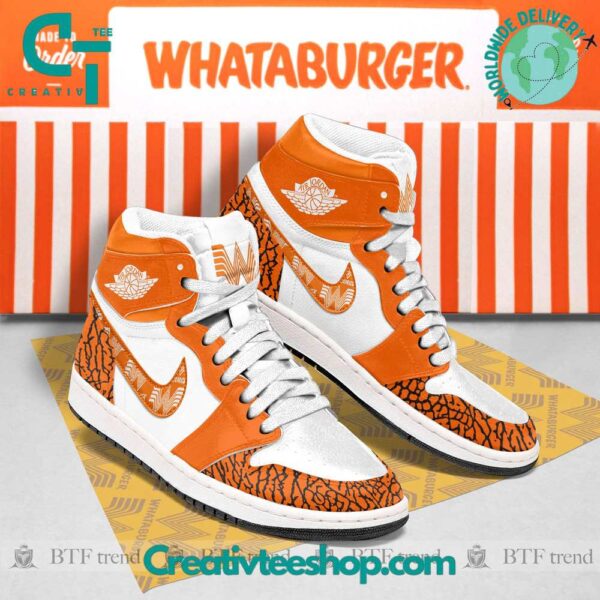 Tubopro Whataburger AJ1 High Sneakers Shoes For Men And Women