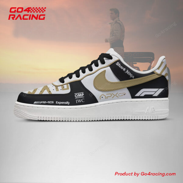 Tubopro White F1 The Movie Air Low-Top Sneakers Shoes For Men And Women - Image 2
