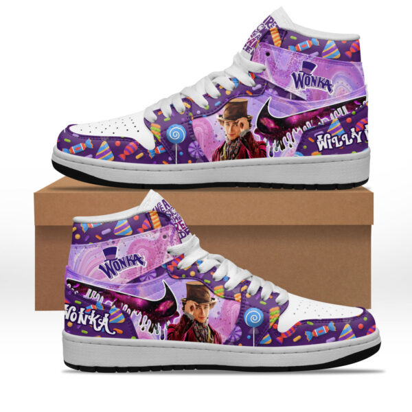 Tubopro Willy Wonka AJ1 High Sneakers Shoes For Men And Women