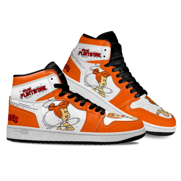 Tubopro Wilma Flintstones AJ1 High Sneakers Shoes For Men And Women - Image 2