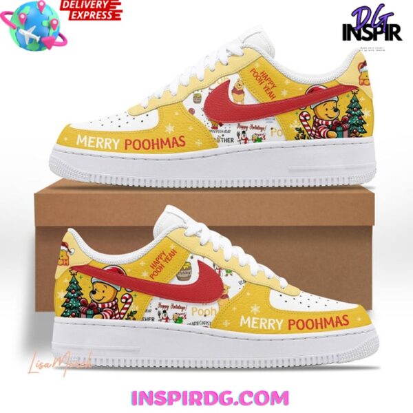 Tubopro Winnie the Pooh Air Low-Top Sneakers Shoes For Men And Women - Image 2