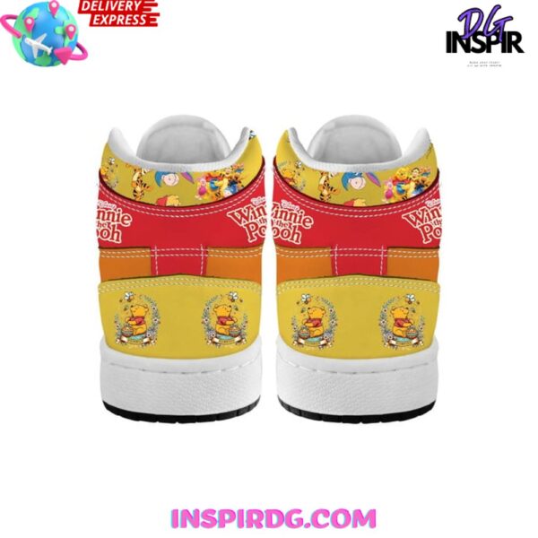 Tubopro Winnie the Pooh AJ1 High Sneakers Shoes For Men And Women - Image 5