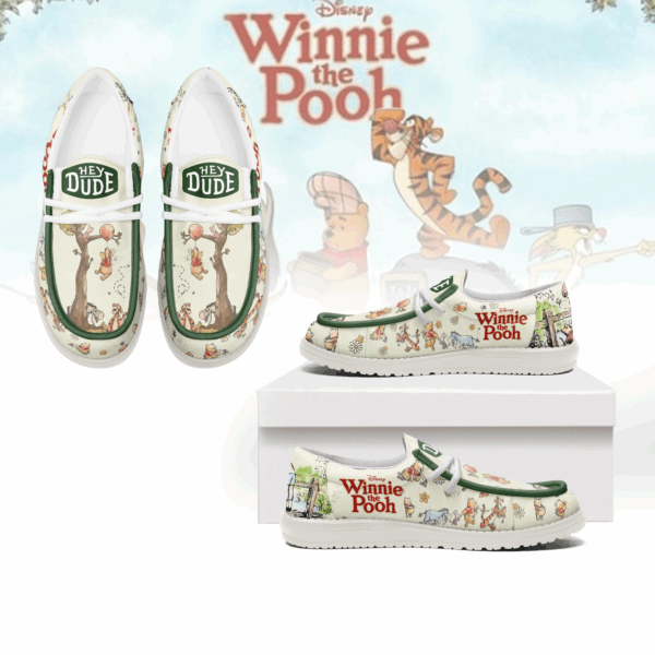 Tubopro Winnie The Pooh Personalized Hey Dude Shoes For Men And Women