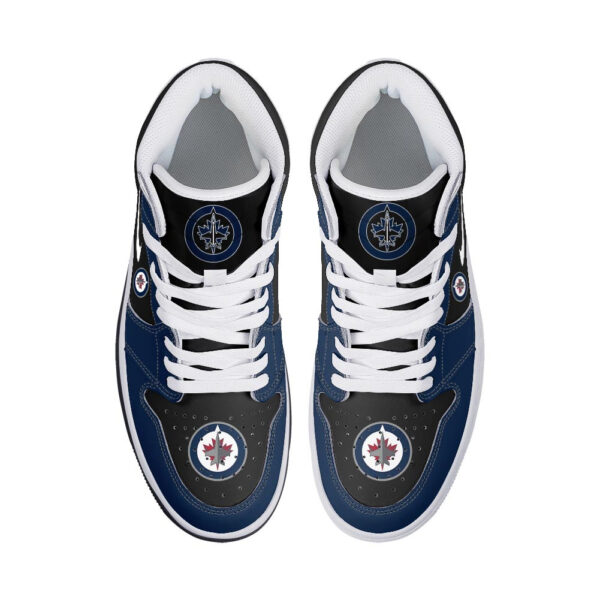 Tubopro Winnipeg Jets AJ1 High Sneakers Shoes For Men And Women - Image 3
