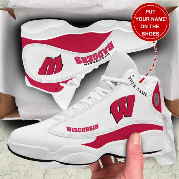 Tubopro Wisconsin Badgers AJ13 Sneakers Shoes For Men And Women