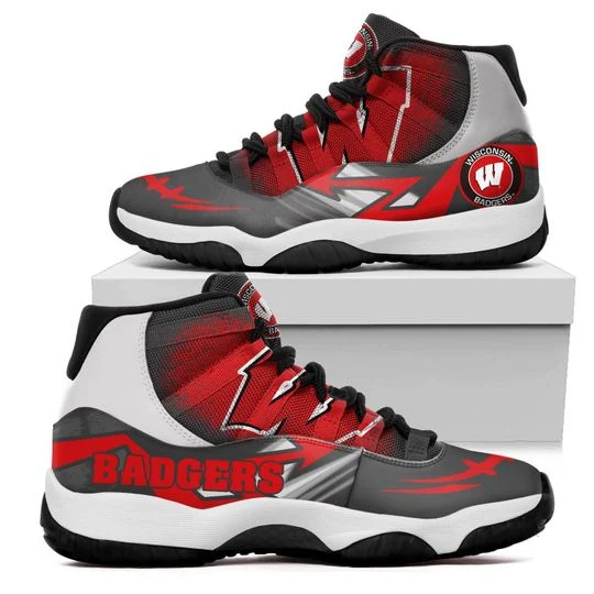 Tubopro Wisconsin Badgers AJ13 Sneakers Shoes For Men And Women