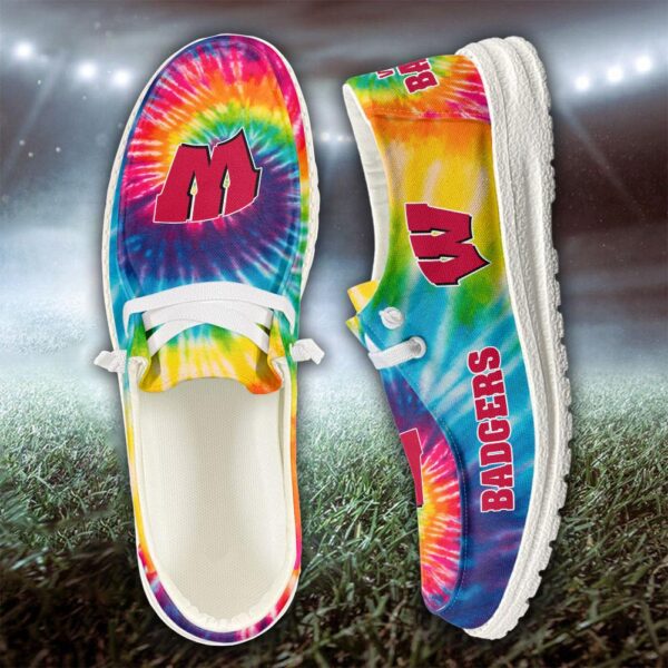 Tubopro Wisconsin Badgers Hey Dude Shoes For Men And Women - Image 4