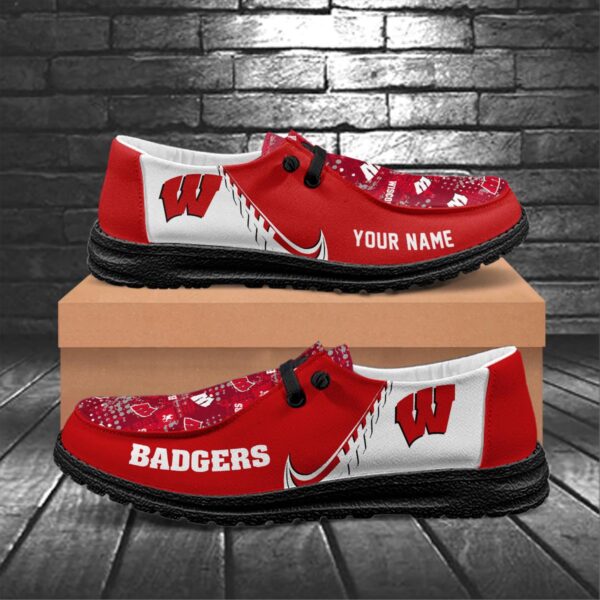 Tubopro Wisconsin Badgers Hey Dude Shoes For Men And Women - Image 6