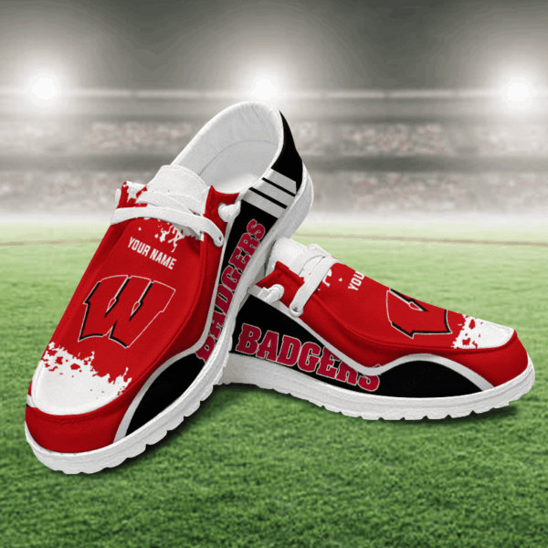 Tubopro Wisconsin Badgers Hey Dude Shoes For Men And Women
