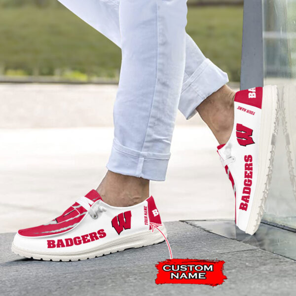 Tubopro Wisconsin Badgers Hey Dude Shoes For Men And Women - Image 5