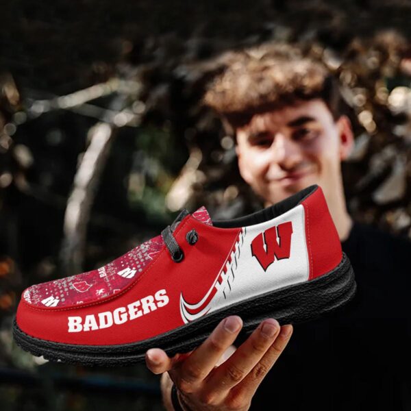 Tubopro Wisconsin Badgers Hey Dude Shoes For Men And Women - Image 4