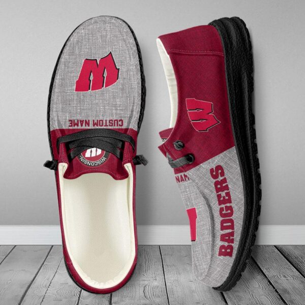 Tubopro Wisconsin Badgers Hey Dude Shoes For Men And Women - Image 5