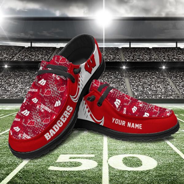 Tubopro Wisconsin Badgers Hey Dude Shoes For Men And Women - Image 2