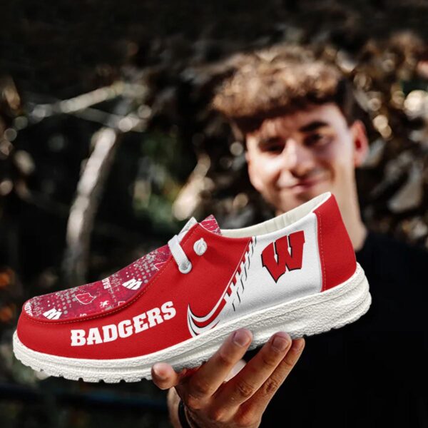Tubopro Wisconsin Badgers Hey Dude Shoes For Men And Women - Image 3