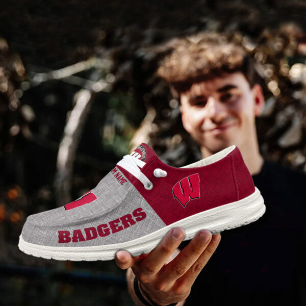 Tubopro Wisconsin Badgers Hey Dude Shoes For Men And Women