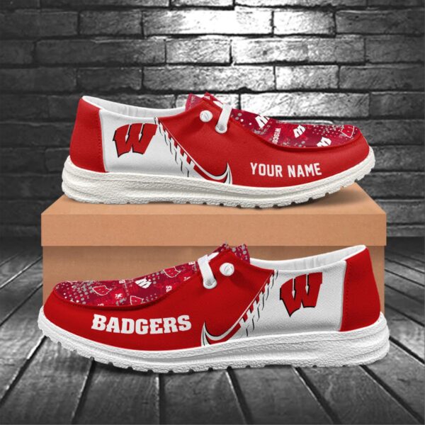 Tubopro Wisconsin Badgers Hey Dude Shoes For Men And Women - Image 5