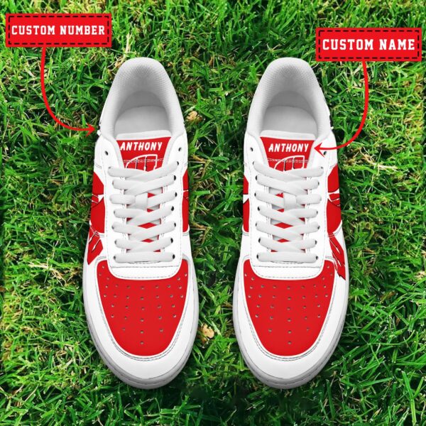 Tubopro Wisconsin Badgers NCAA Air Low-Top Sneakers Shoes For Men And Women - Image 2