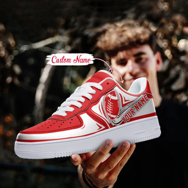 Tubopro Wisconsin Badgers NCAA Air Low-Top Sneakers Shoes For Men And Women