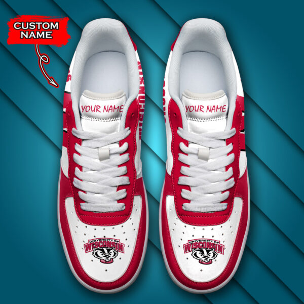Tubopro Wisconsin Badgers NCAA Air Low-Top Sneakers Shoes For Men And Women - Image 4