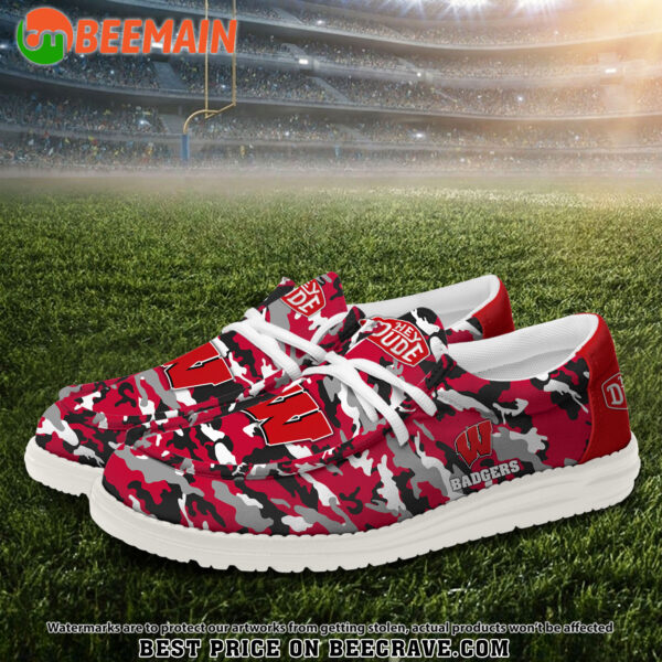 Tubopro Wisconsin Badgers Personalized Hey Dude Shoes For Men And Women - Image 2