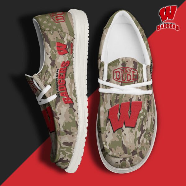 Tubopro Wisconsin Badgers Personalized Hey Dude Shoes For Men And Women