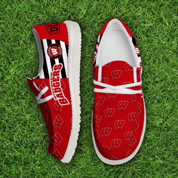 Tubopro Wisconsin Badgers Personalized Hey Dude Shoes For Men And Women - Image 5
