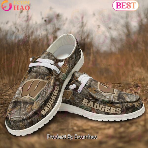 Tubopro Wisconsin Badgers Personalized Hey Dude Shoes For Men And Women