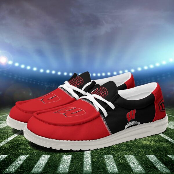 Tubopro Wisconsin Badgers Personalized Hey Dude Shoes For Men And Women - Image 4