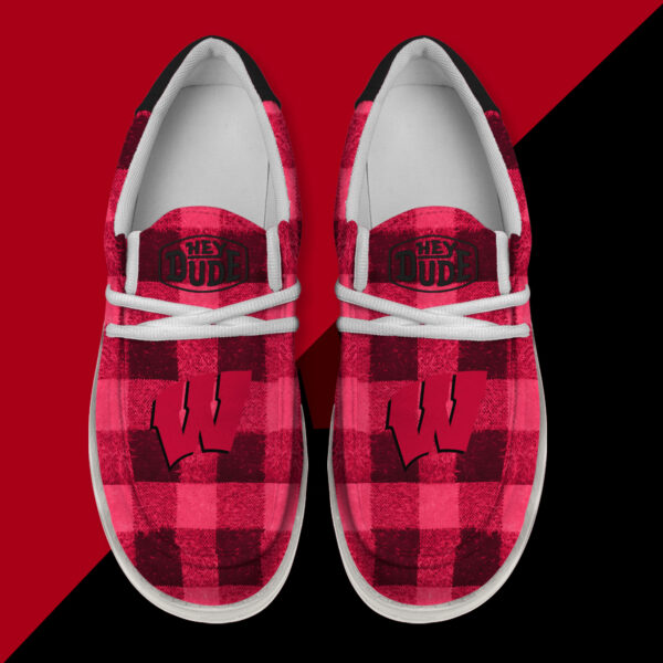 Tubopro Wisconsin Badgers Personalized Hey Dude Shoes For Men And Women
