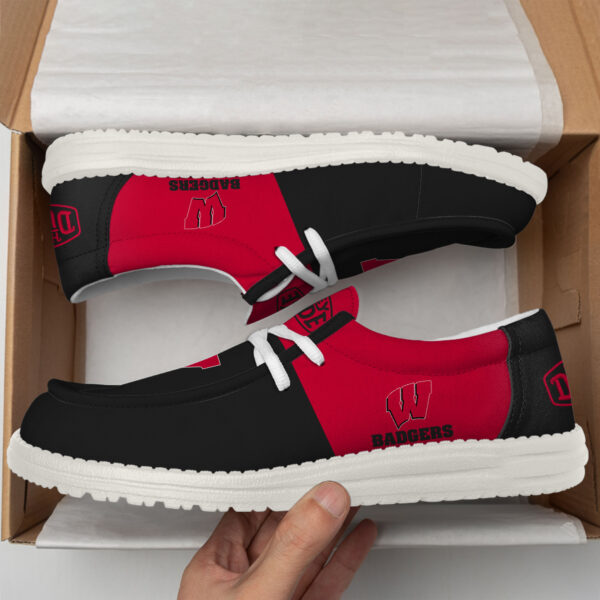 Tubopro Wisconsin Badgers Personalized Hey Dude Shoes For Men And Women - Image 2