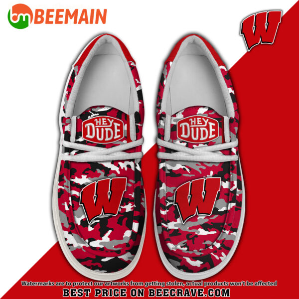 Tubopro Wisconsin Badgers Personalized Hey Dude Shoes For Men And Women